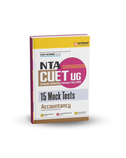 Arihant NTA CUET-UG 2025 Accountancy section 2 | 15 Mock Tests | English Medium
