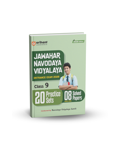 Arihant JNV Class 9 Entrance Exam 2026 by Navodaya Vidyalaya Samiti (English Medium)