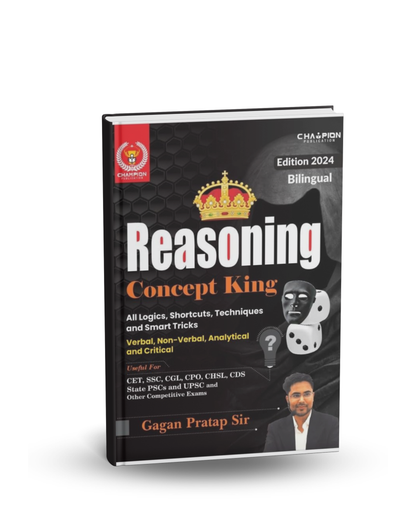 Champion Reasoning Concept King by Gagan Pratap Sir (Bilingual) 2024 Edition | English Medium
