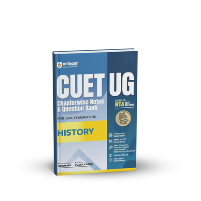 Arihant CUET UG 2026 History Chapterwise Notes & Question Bank | English Medium