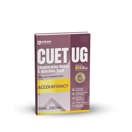 Arihant CUET UG 2026 Accountancy Chapterwise Notes & Question Bank | English Medium