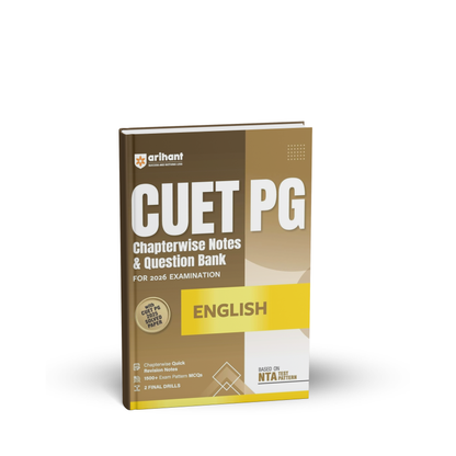 Arihant CUET PG English | Chapterwise Notes & Question Bank 2026