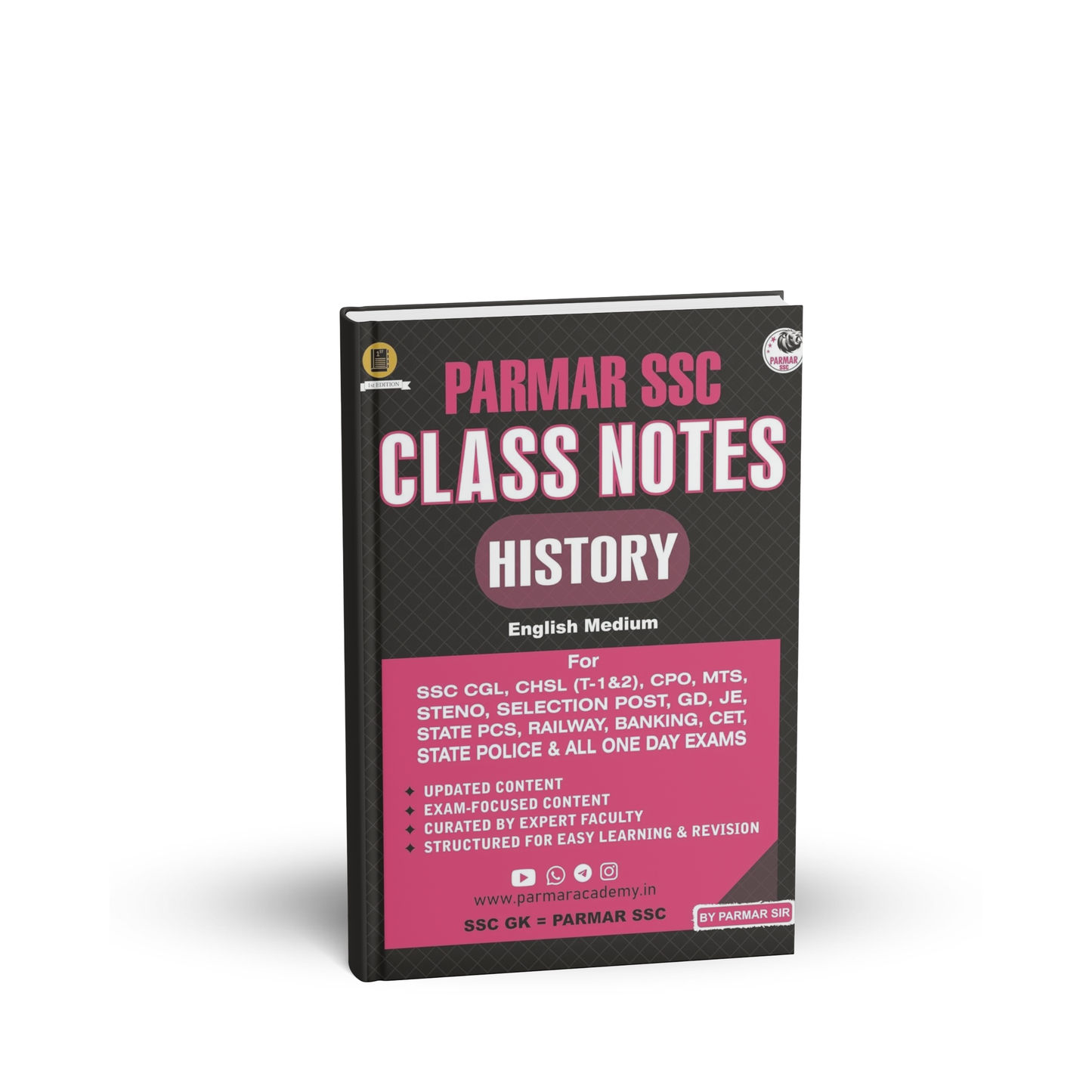 Parmar SSC Class Notes – History By Parmar Sir (1st Edition) English Medium