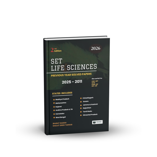 Pardo - SET Life Science 2026 Previous Year Solved Papers (2022–2011) 2nd Edition | English Medium