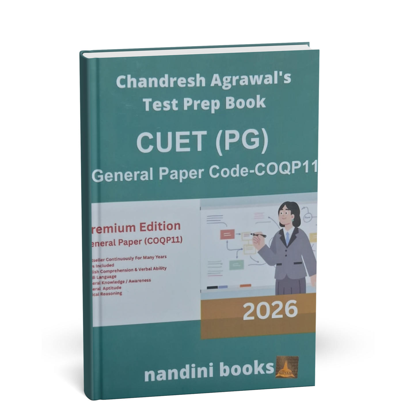 Priyanka Prakashan - Chandresh Agrawal's Test Prep Book Cuet(PG) 2026 General Paper (Code-COQP11) Hindi & English Medium