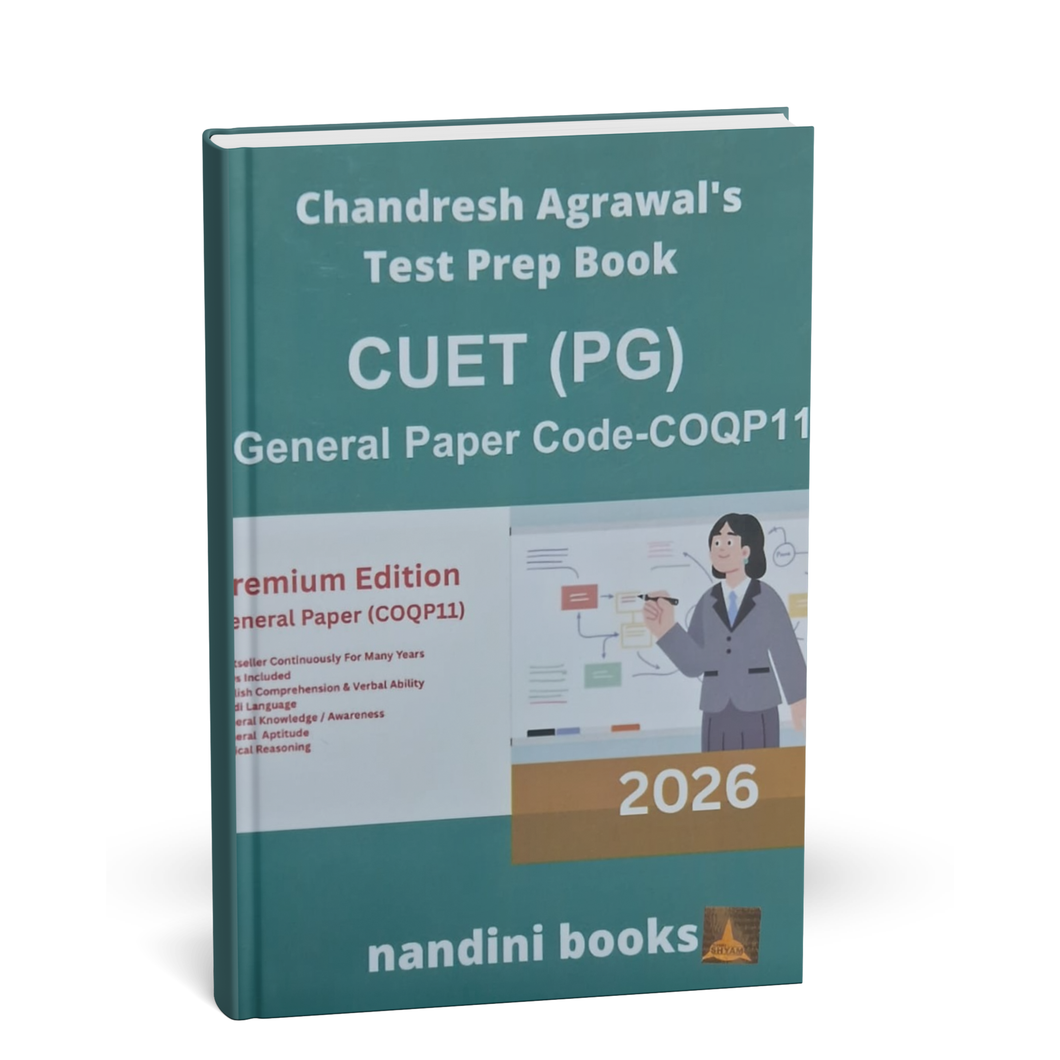 Priyanka Prakashan - Chandresh Agrawal's Test Prep Book Cuet(PG) 2026 General Paper (Code-COQP11) Hindi & English Medium