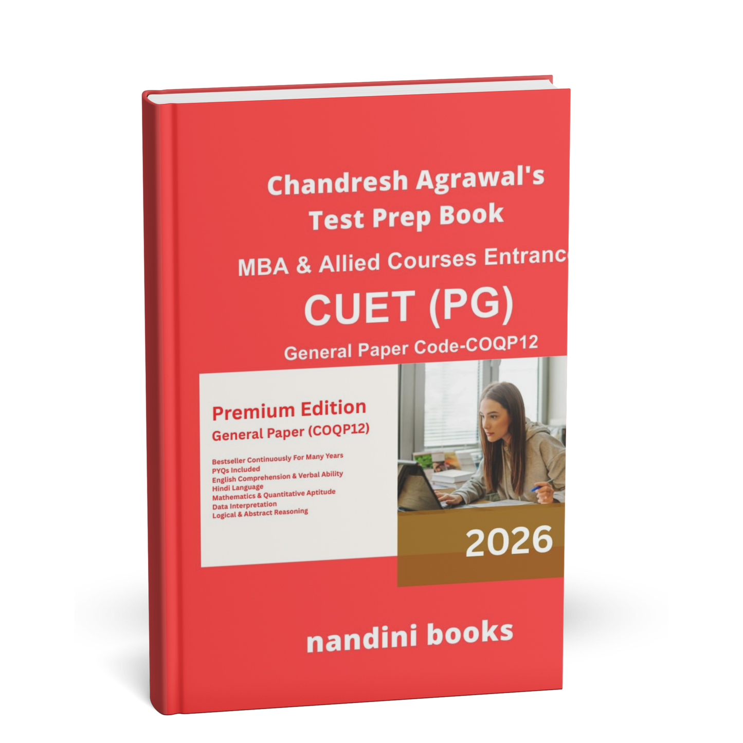 Priyanka Prakashan – Chandresh Agrawal’s Test Prep Book, MBA & Allied Courses Entrance CUET (PG) 2026 General Paper (Code-COQP12) | Hindi & English Medium