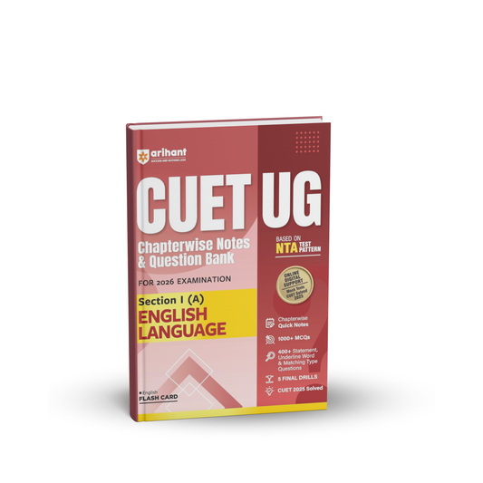 Arihant CUET2026 UG English Language Section I (A) Chapterwise Notes & Question Bank 2026