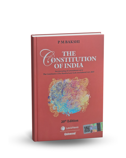 Universal LexisNexis The Constitution of India by P. M. Bakshi (Poket Size) 20th Edition | English Medium