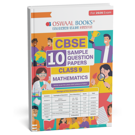 Oswaal CBSE (Class 9) Mathematics – 10 Sample Question Papers 2026 | English Medium