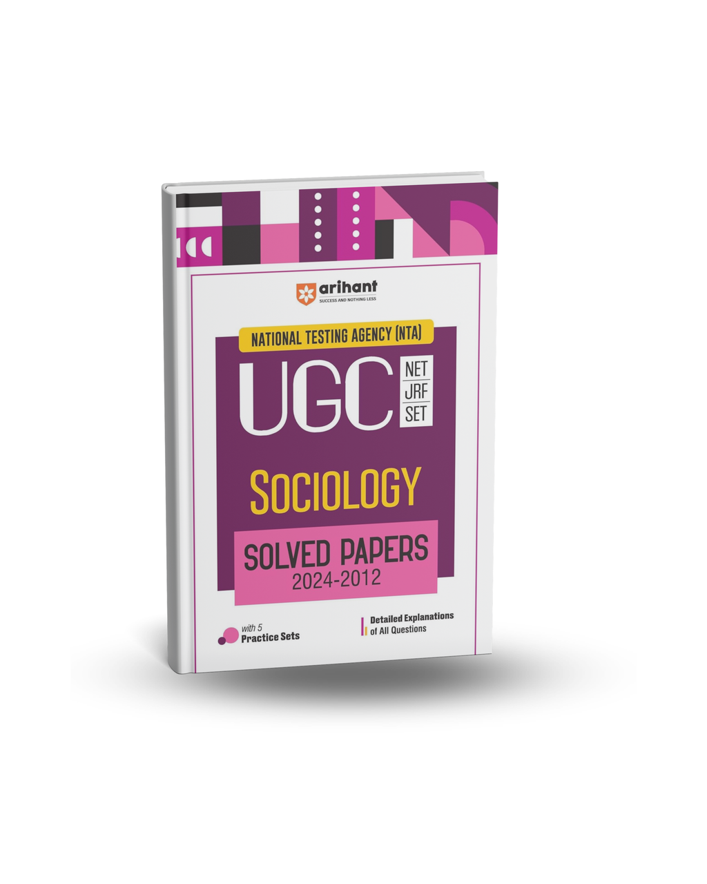 Arihant NTA UGC NET/JRF/SET Sociology Solved Papers 2024–2012 | English Medium