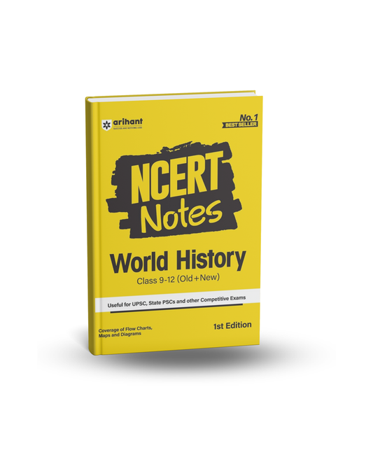 Arihant NCERT Notes World History for Class 9–12 (Old + New) | English Medium