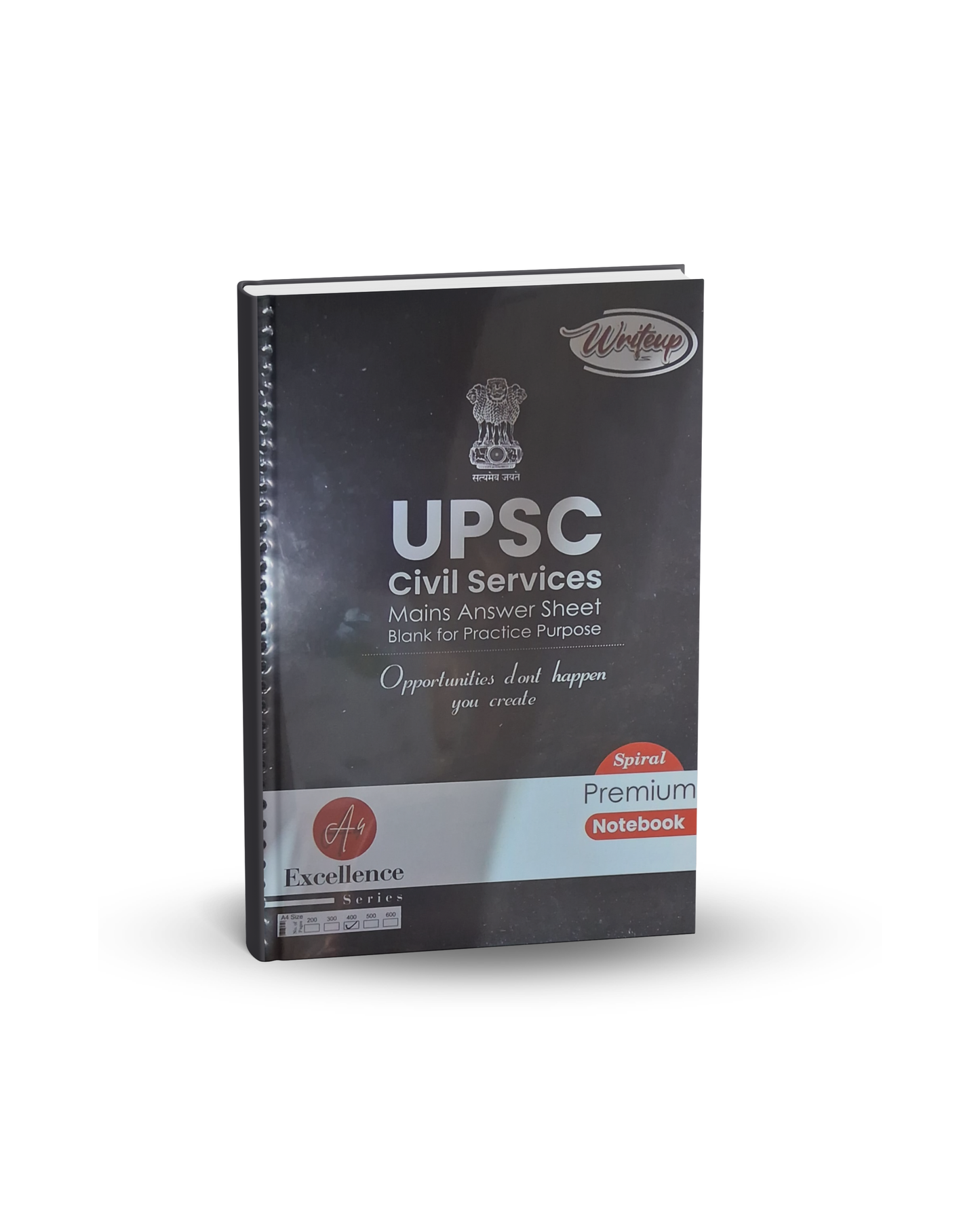 UPSC Civil Services Mains Answer Sheet Notebook | A4 Size, 400 pages | Blank Answer Writing Sheets