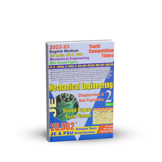 Youth – Mechanical Engineering (Vol-2) Chapterwise & Sub-Topicwise Solved Papers (25,532+ Questions) English Medium