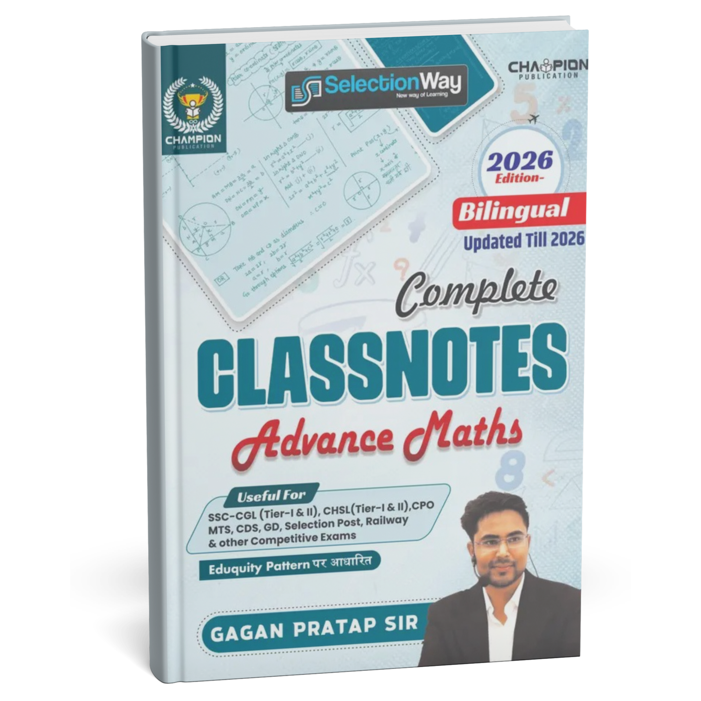 Champion Publication - Complete Class Notes Advance Maths 2026 by Gagan Pratap Sir (Bilingual)