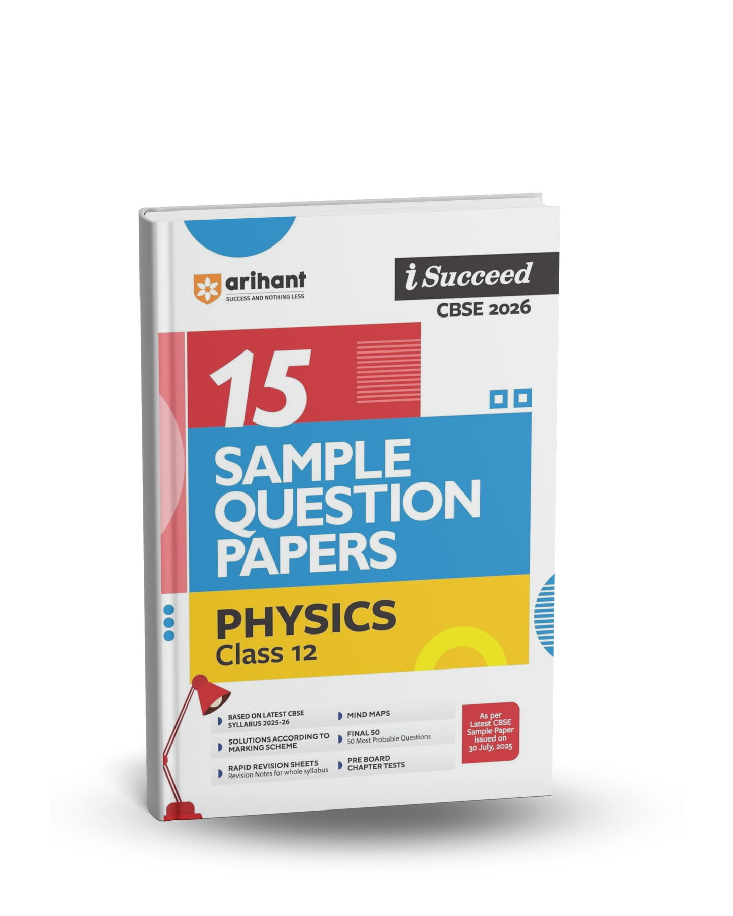 Arihant CBSE 15 Sample Question Papers – Physics Class 12 | 2026 Edition (English Medium)