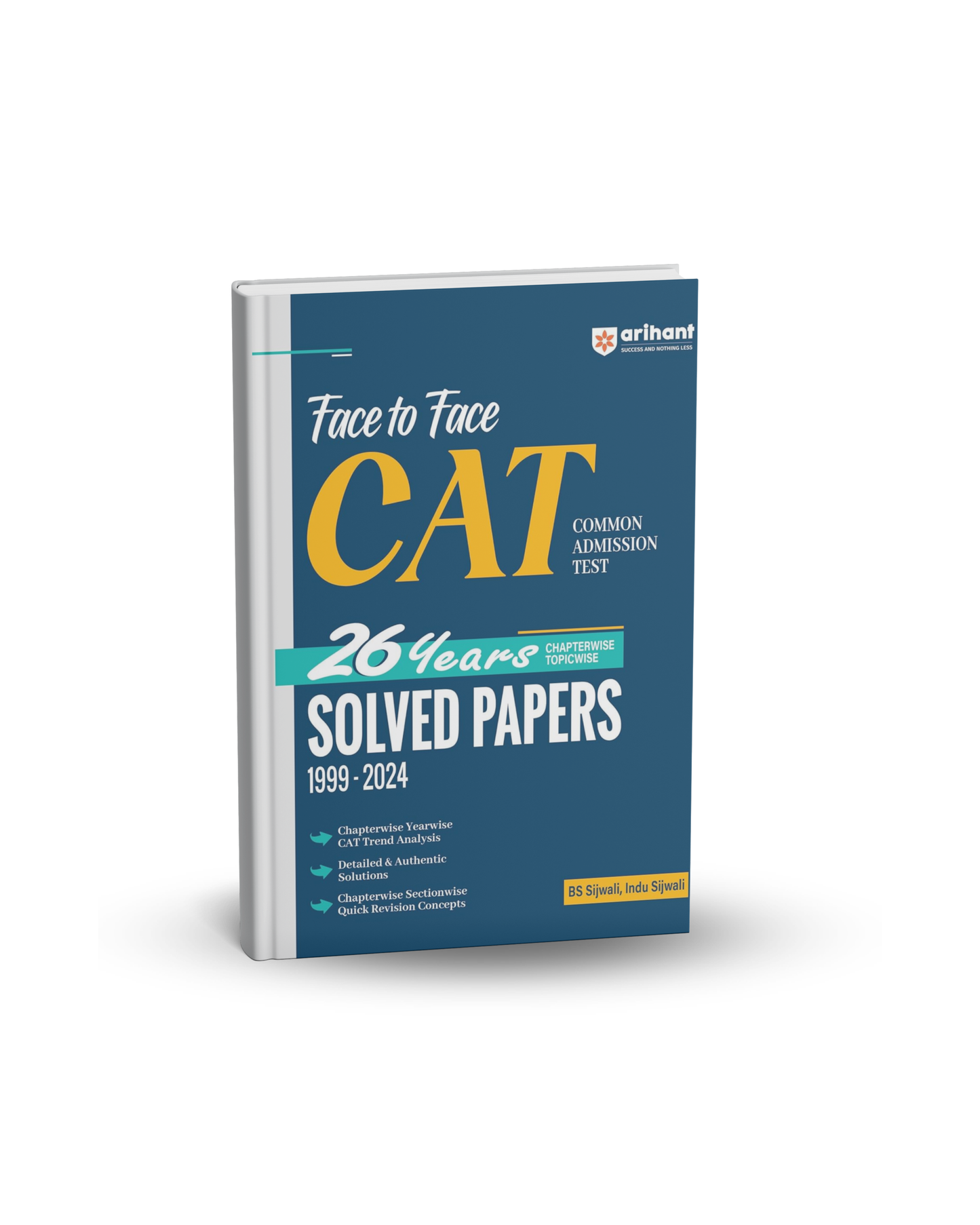 Arihant Face to Face CAT | 26 Years Solved Papers (1999–2024) | English Medium
