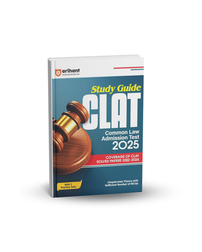 Arihant Study Guide CLAT 2025 | Solved Papers 2022-2024 | English Medium