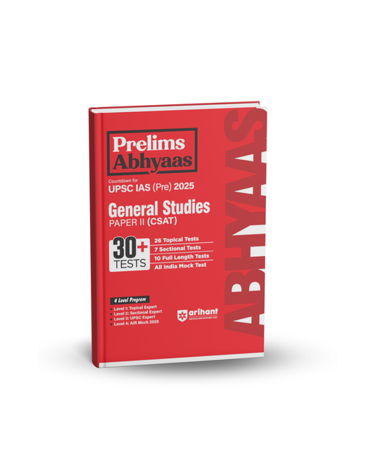 Arihant Prelims Abhyaas UPSC IAS Pre 2025 – General Studies Paper 2 (CSAT) English Medium
