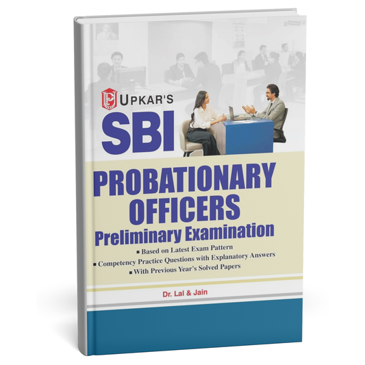 Upkar – SBI Probationary Officers Prelims Exam 2026 by Dr. Lal & Jain (Previous Years Solved Papers) English Medium
