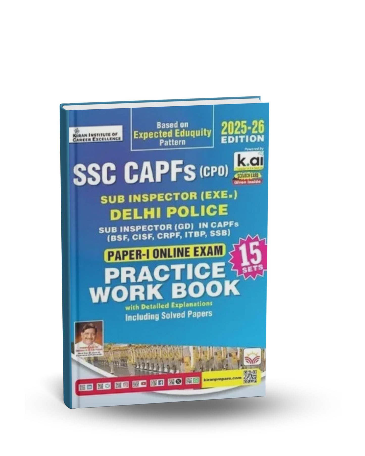 SSC CAPFs CPO Sub Inspector Delhi Police (Paper 1) Online Exam Practice Workbook 15 sets | English Medium