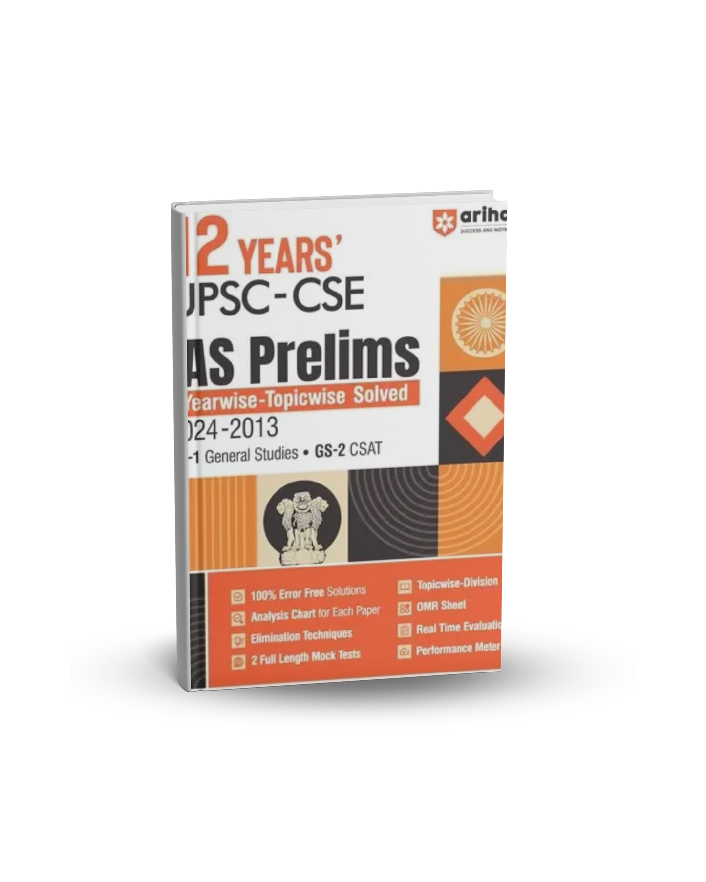 Arihant 12 Years UPSC-CSE IAS Prelims – Topicwise Solved Papers 2013‑2024 | English Medium