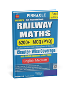 Pinnacle - Railway Maths Book 2026 (3rd Edition) 6200+ MCQs (PYQ) English Medium