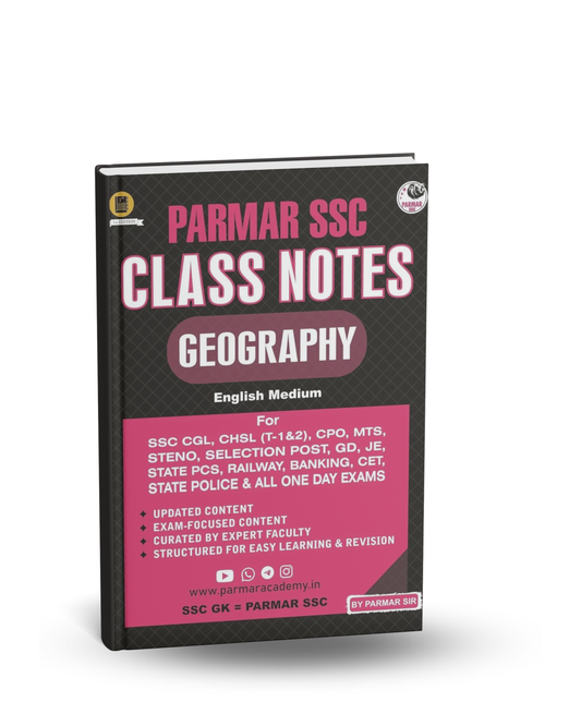 Parmar SSC Class Notes Geography by Parmar Sir | English Medium