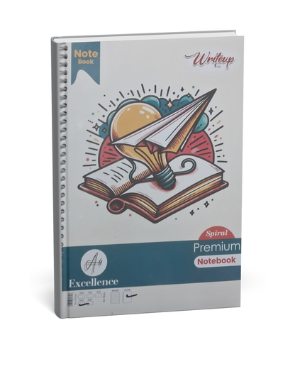 Gyan Spiral Premium Notebook A4 Size | 500 Pages | Plane Unruled