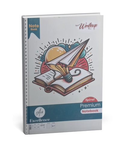 Gyan Spiral Premium Notebook (A4 Size, 400 Pages) Plane Unruled