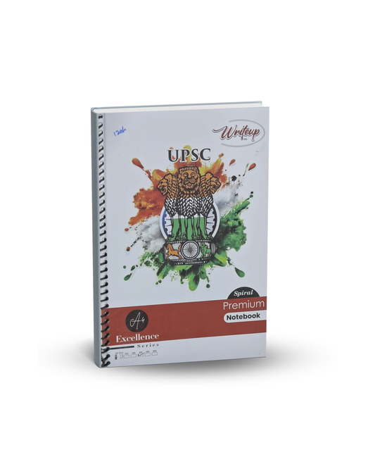 UPSC Answer Sheet Blank for practice – A4 Size, 400 Pages, Spiral Notebook |