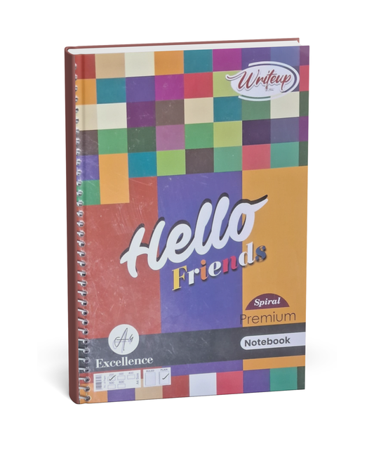 Gyan Spiral Premium Notebook (A4 Size, 200 Pages) Plain Unruled
