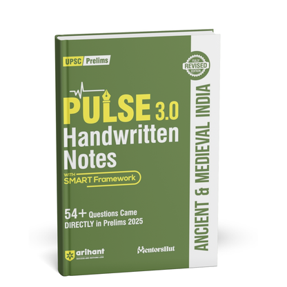 Arihant - PULSE 3.0 UPSC Prelims 2026 Handwritten Notes – Ancient & Medieval India | English Medium
