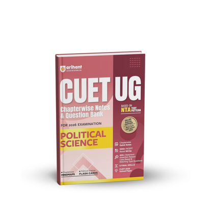 Arihant CUET UG 2026 Political Science Chapterwise Notes & Question Bank | English Medium