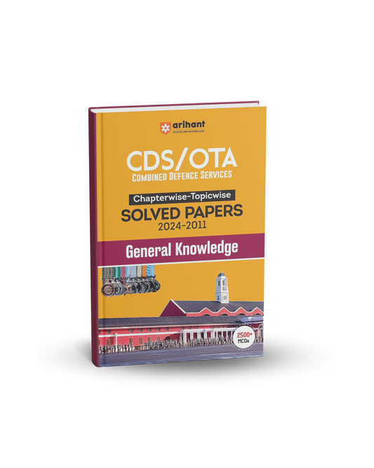 Arihant CDS/OTA General Knowledge Chapterwise Solved Papers 2024–2011 (English Medium)