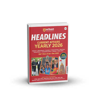 Arihant Publication - Headlines Current Affairs Yearly 2026 | English Medium