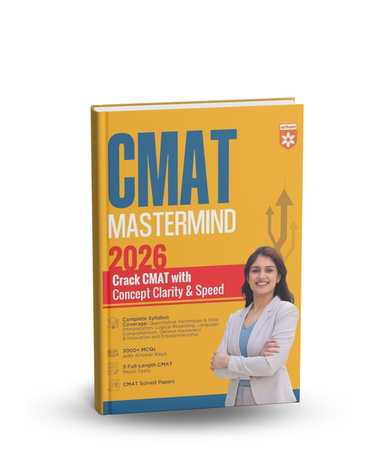 Arihant CMAT Mastermind 2026 | 3000+ MCQs & 5 Mock Tests | English Medium