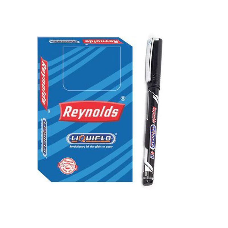 Reynolds Liquiflo Fluid Black Ink Pen – Pack of 20 Pieces