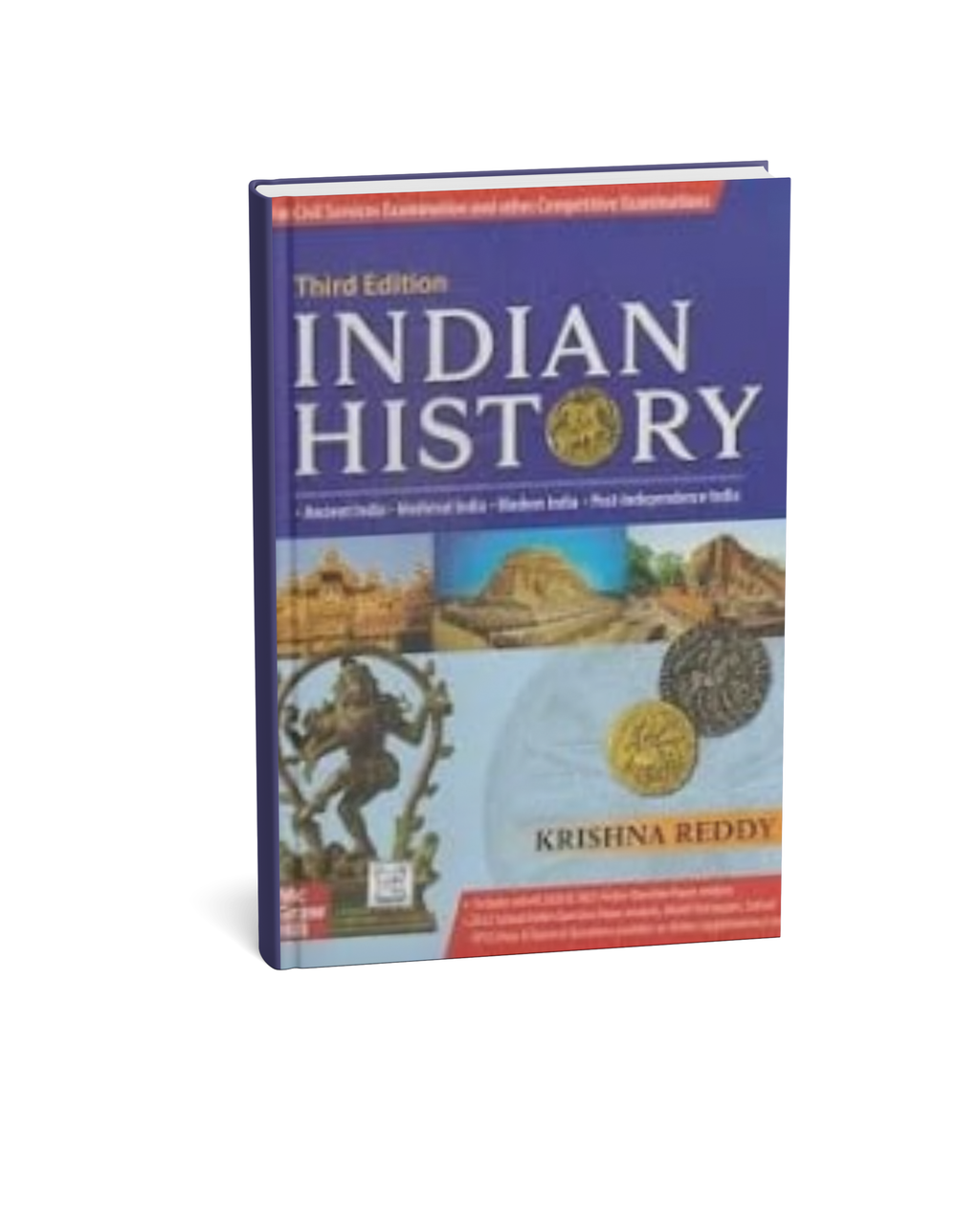 TMH Indian History, 3rd Edition by Krishna Reddy (English Medium)