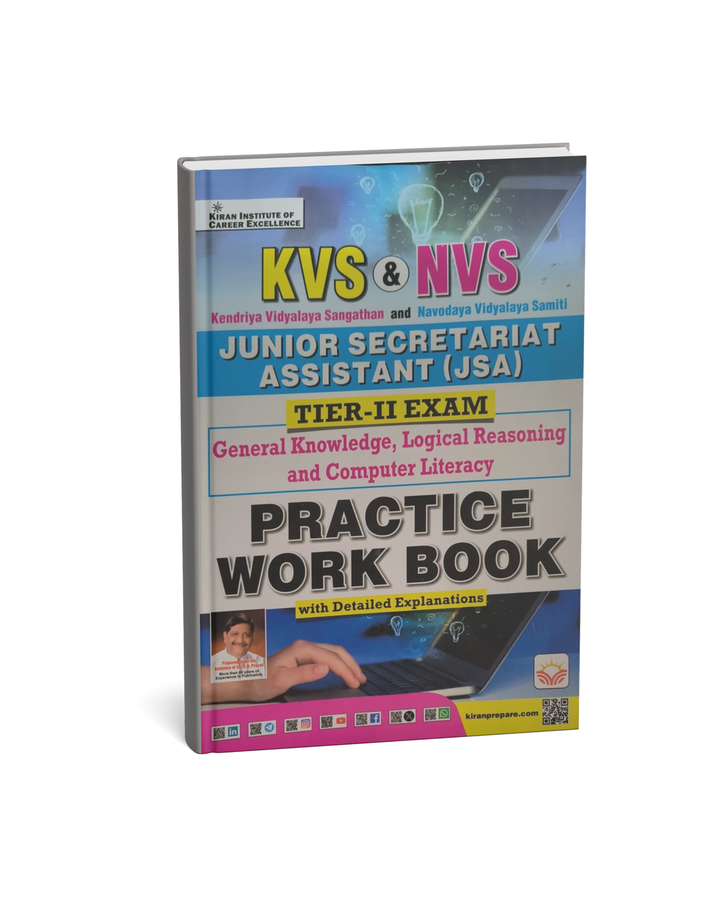 Kiran KVS & NVS Junior Secretariat Assistant (JSA) Tier-2 Exam Practice Workbook 2026 (English Medium)