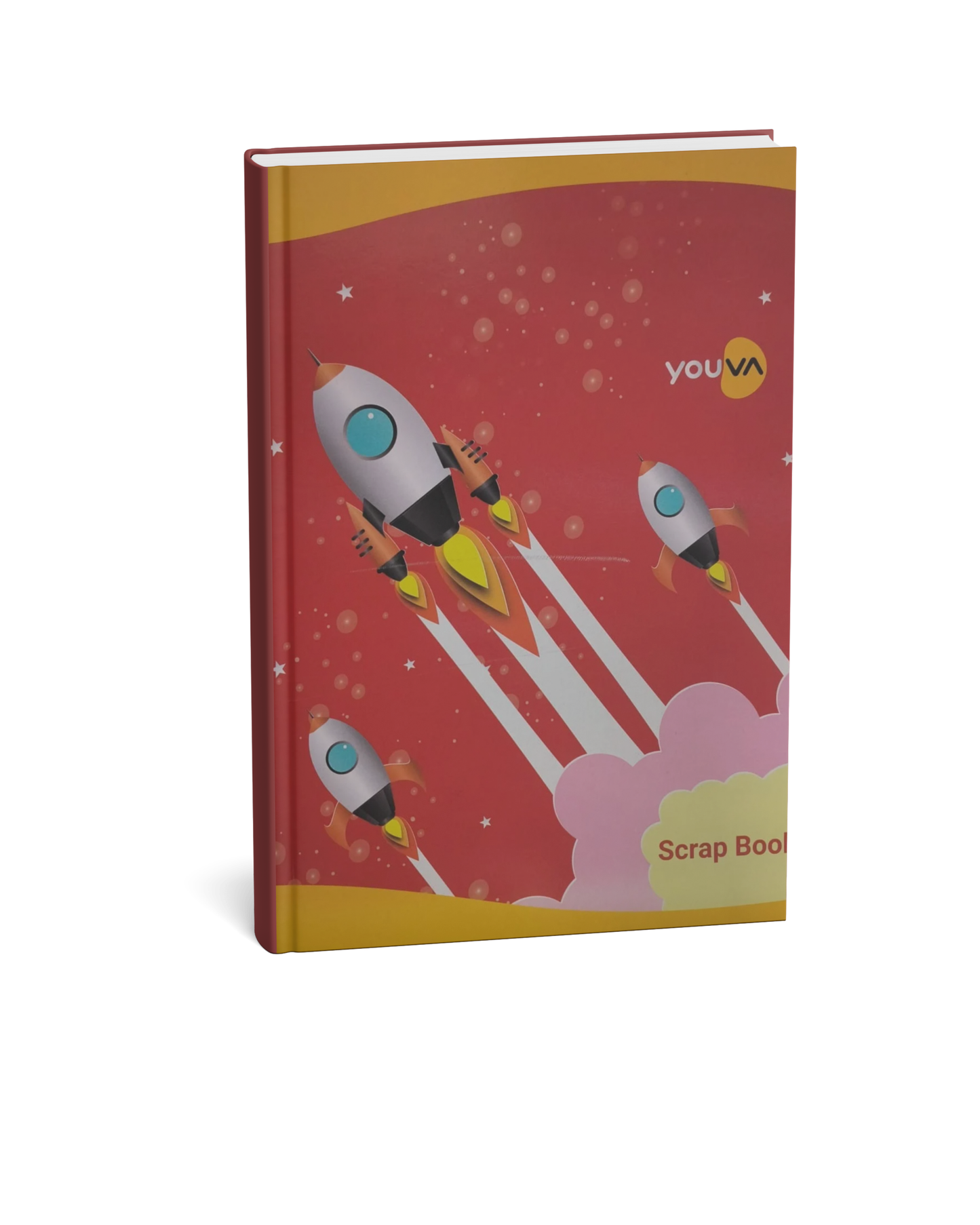 Youva Scrap Book 32 Pages – Colourful Plain Pages (22×28 cm)