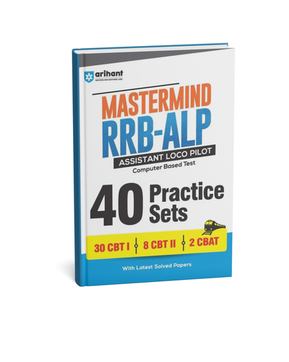 Arihant Mastermind RRB ALP Assistant Loco Pilot Exam 2026 | 40 Practice Sets & Solved Papers (English Medium)