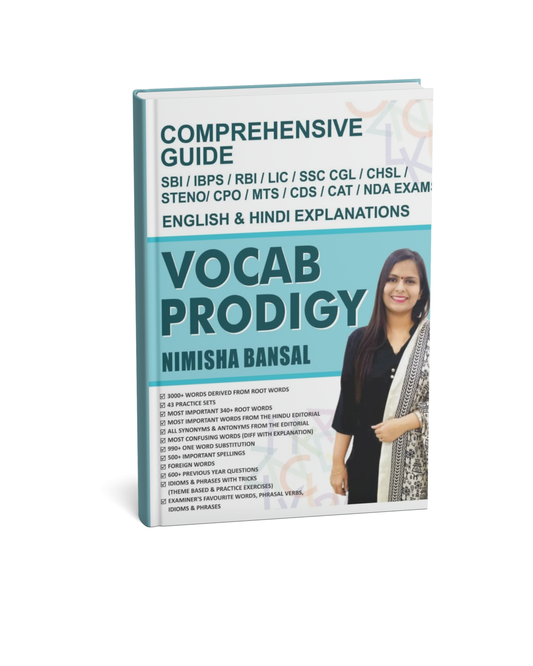Vocab Prodigy by Nimisha Bansal | Comprehensive Vocabulary Guide (Hindi Medium)