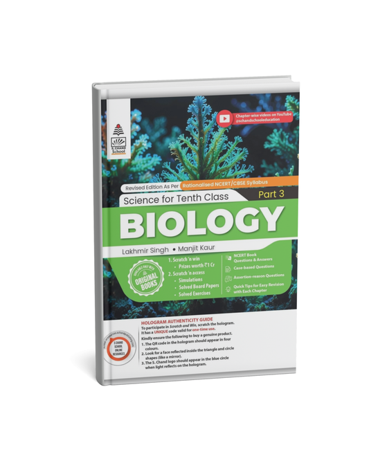 S. Chand Science for class 10th - Biology (Part 3)|2025| By Lakhmir Singh  (English Medium)