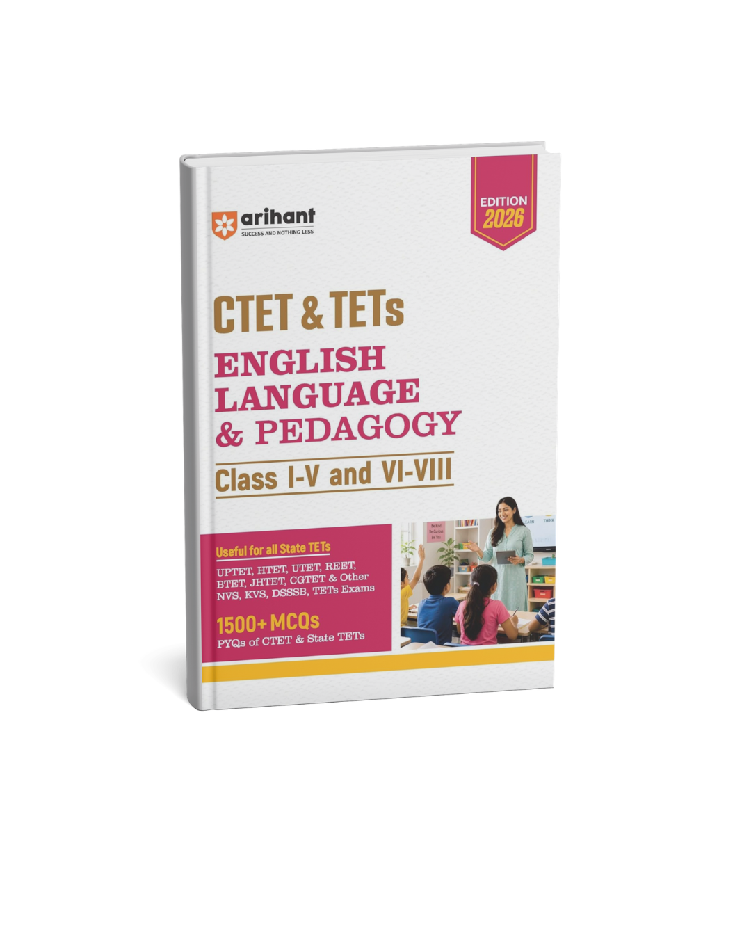 Arihant CTET & TETs English Language & Pedagogy Class 1-5 & 6-8 Edition 2026 (English Medium)