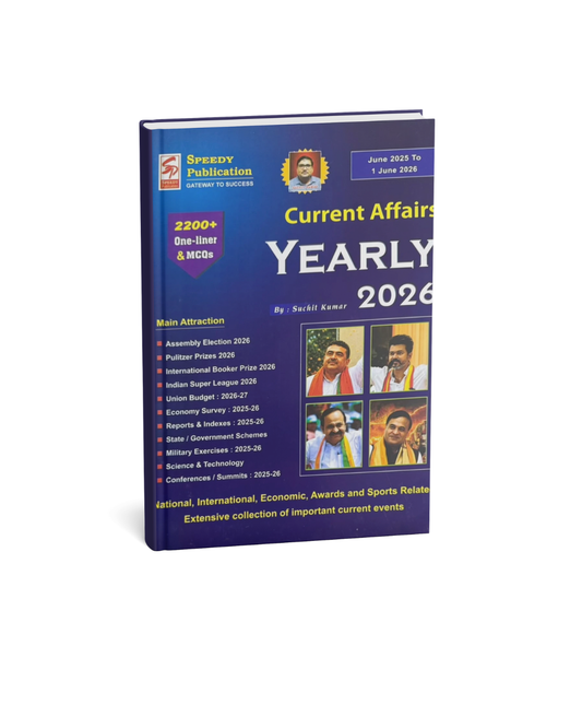 Speedy - Current Affairs Yearly may  2025 to 1 June 2026 (English Medium)