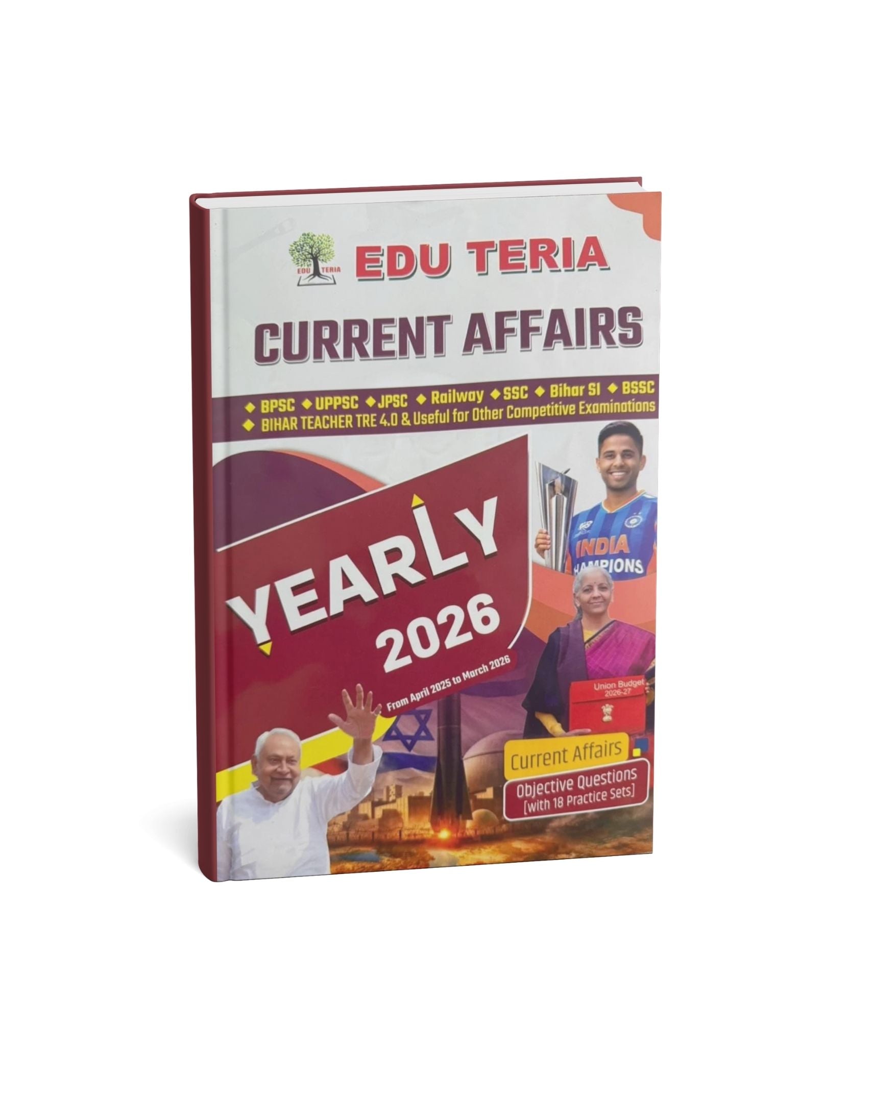 Current Objective Eduteria - Current Affairs Yearly 2026 (Objective Questions & 20 Pract ...