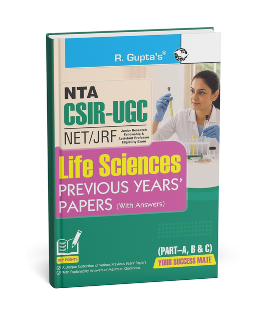 R. Gupta NTA CSIR-UGC NET/JRF Life Sciences – Previous Years' Solved Papers Edition 2027  (English Medium)