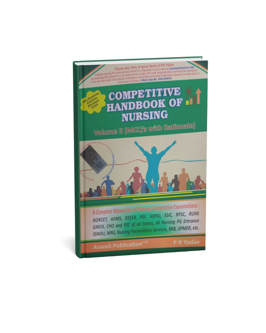 Aravali Competitive Handbook of Nursing (Volume-2)  By P.R. Yadav 5th Edition (English Medium)