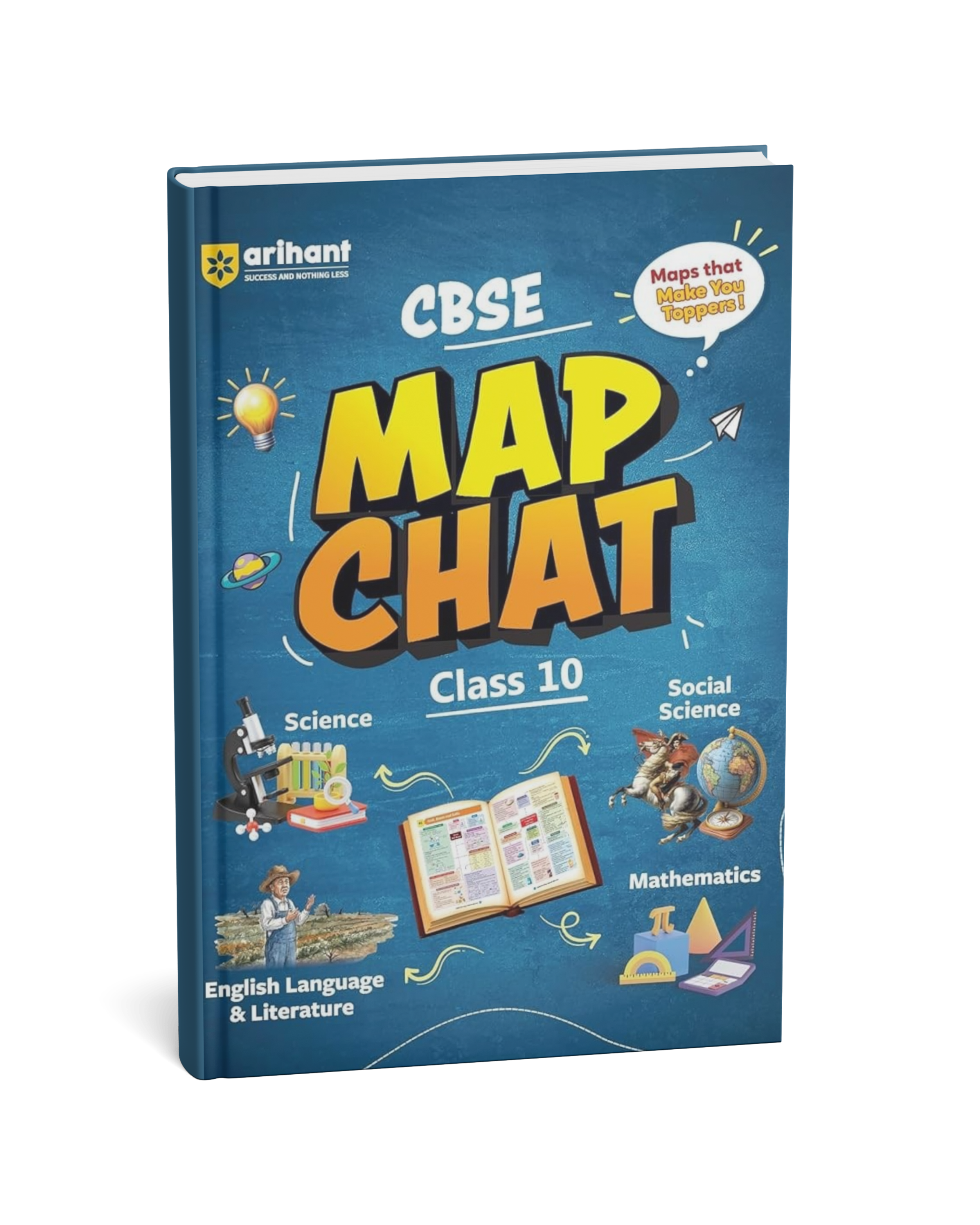 Arihant CBSE MAP Chart Class 10th | Science, Social Science, Mathematics & English Language